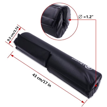 Gym Thick Foam Hip Thrusts Pad PU Leather Cover Bodybuilding Crossfit Weightlifting Squat Biceps Workout Anti-Slip Barbell Pad