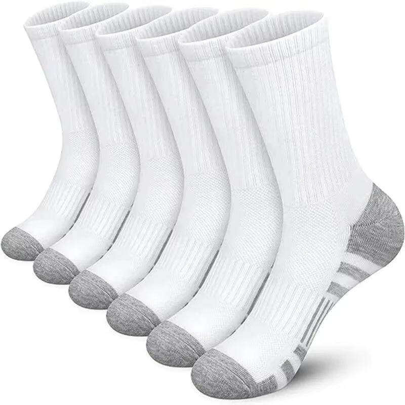 6/12 Pairs Men'S Outdoor Gym Socks High Quality Comfortable Soft Ground-Gripping Football Large Size New Style