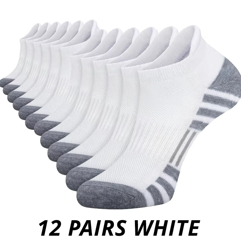 6/12 Pairs Men'S Outdoor Gym Socks High Quality Comfortable Soft Ground-Gripping Football Large Size New Style