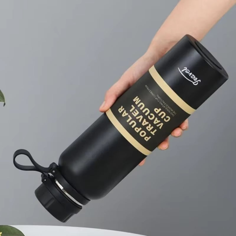650ML 850ML 1100ML Thermos Double Stainless Steel Sport Vacuum Flask Outdoor Climbing Fitness Thermal Bottle Tea Insulation Cup