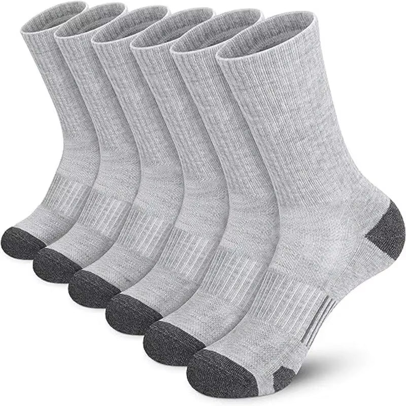 6/12 Pairs Men'S Outdoor Gym Socks High Quality Comfortable Soft Ground-Gripping Football Large Size New Style