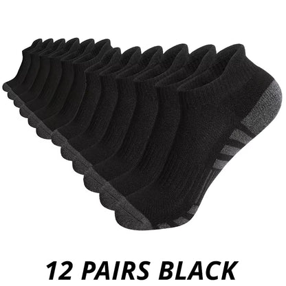 6/12 Pairs Men'S Outdoor Gym Socks High Quality Comfortable Soft Ground-Gripping Football Large Size New Style