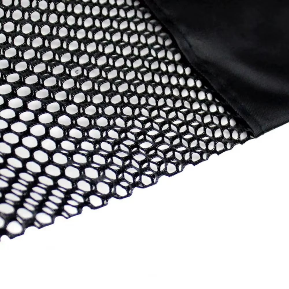 Black Yoga Mat Bag Portable Breathable Sports Bag with Adjustable Shoulder Straps Carry Mesh Storage Bag Fits Most Yoga Mats