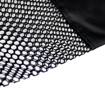 Black Yoga Mat Bag Portable Breathable Sports Bag with Adjustable Shoulder Straps Carry Mesh Storage Bag Fits Most Yoga Mats