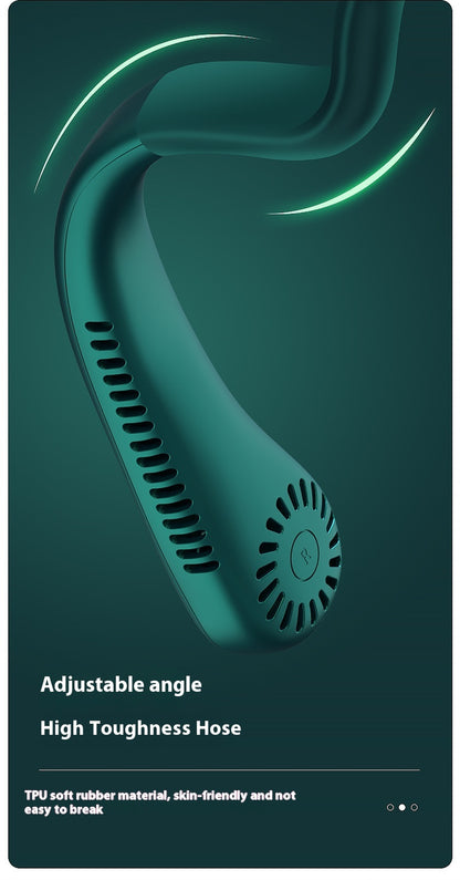 Portable Mini Rechargeable Large Capacity Mute Halter Fan