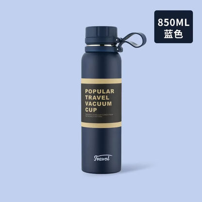 650ML 850ML 1100ML Thermos Double Stainless Steel Sport Vacuum Flask Outdoor Climbing Fitness Thermal Bottle Tea Insulation Cup