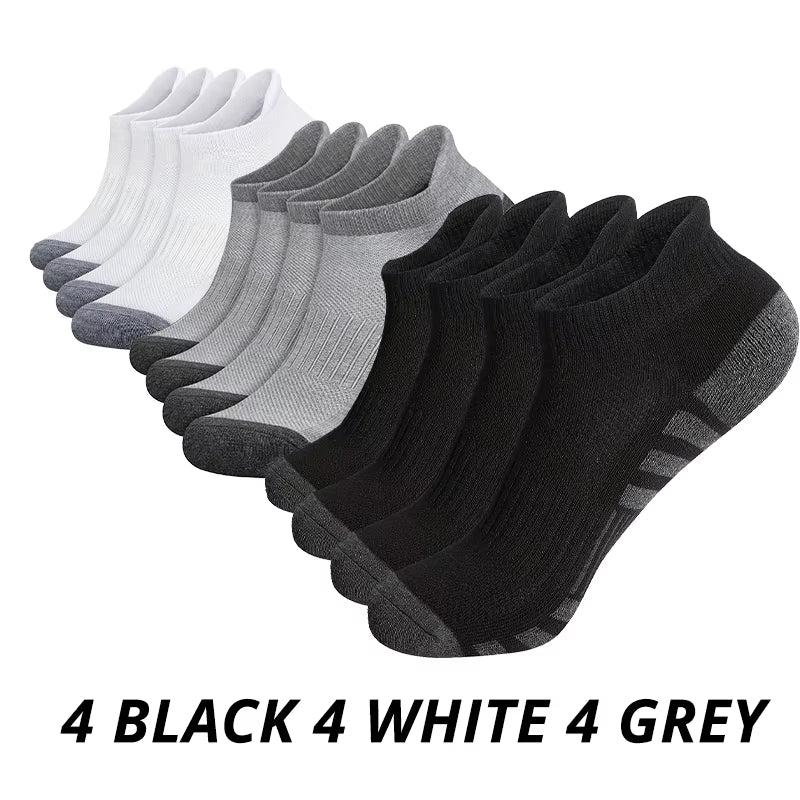 6/12 Pairs Men'S Outdoor Gym Socks High Quality Comfortable Soft Ground-Gripping Football Large Size New Style