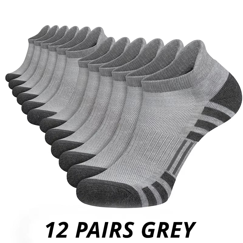 6/12 Pairs Men'S Outdoor Gym Socks High Quality Comfortable Soft Ground-Gripping Football Large Size New Style