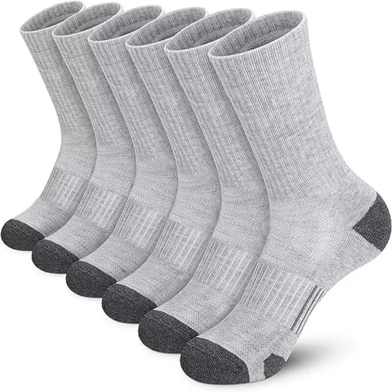 6/12 Pairs Men'S Outdoor Gym Socks High Quality Comfortable Soft Ground-Gripping Football Large Size New Style