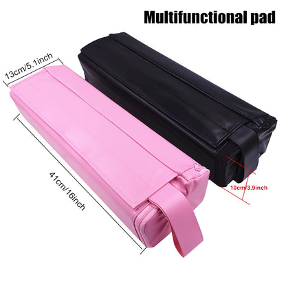 Gym Thick Foam Hip Thrusts Pad PU Leather Cover Bodybuilding Crossfit Weightlifting Squat Biceps Workout Anti-Slip Barbell Pad