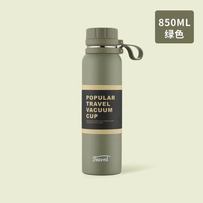 650ML 850ML 1100ML Thermos Double Stainless Steel Sport Vacuum Flask Outdoor Climbing Fitness Thermal Bottle Tea Insulation Cup