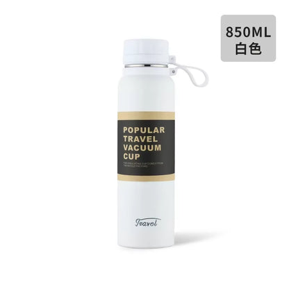 650ML 850ML 1100ML Thermos Double Stainless Steel Sport Vacuum Flask Outdoor Climbing Fitness Thermal Bottle Tea Insulation Cup