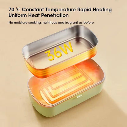 Electric Lunch Box Heater Mini Lunch Hot Rice Box Portable Waterless Food Heating Lunch Box Office Dormitory Lunch Box Heating