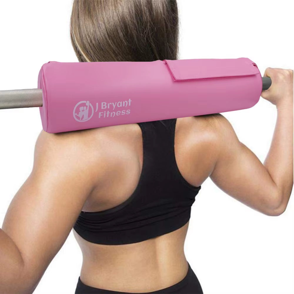 Gym Thick Foam Hip Thrusts Pad PU Leather Cover Bodybuilding Crossfit Weightlifting Squat Biceps Workout Anti-Slip Barbell Pad