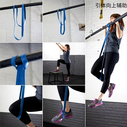 208Cm Resistance Bands Sets Elastic Band for Fitness Set Powerlifting Loop Exercise Bands Gym Fitness Equipment Natural Rubber
