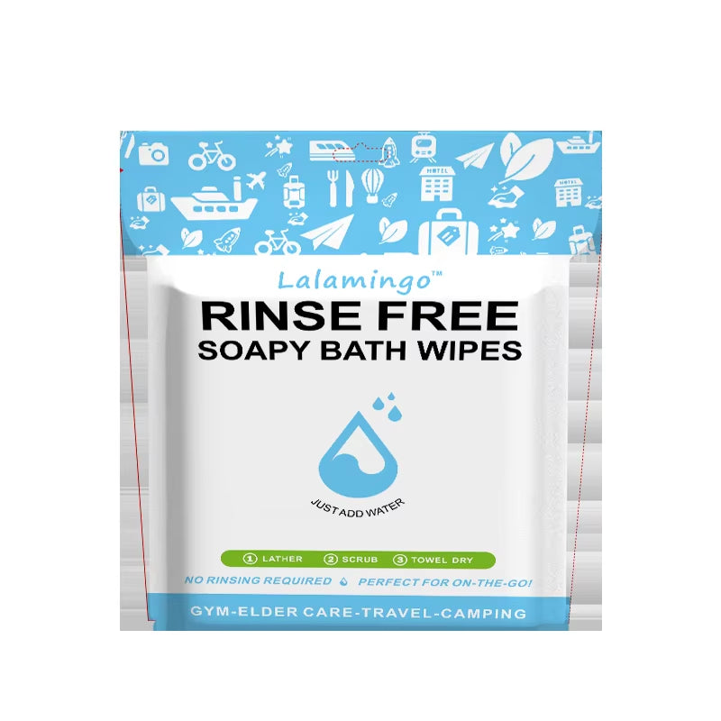 25Pcs Disposable Rinse Free Bathing Wipes Bathing Wipes for Adults Rinse Free Adult Body Wipes for Bathing Rinse Free