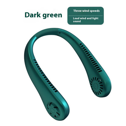 Portable Mini Rechargeable Large Capacity Mute Halter Fan